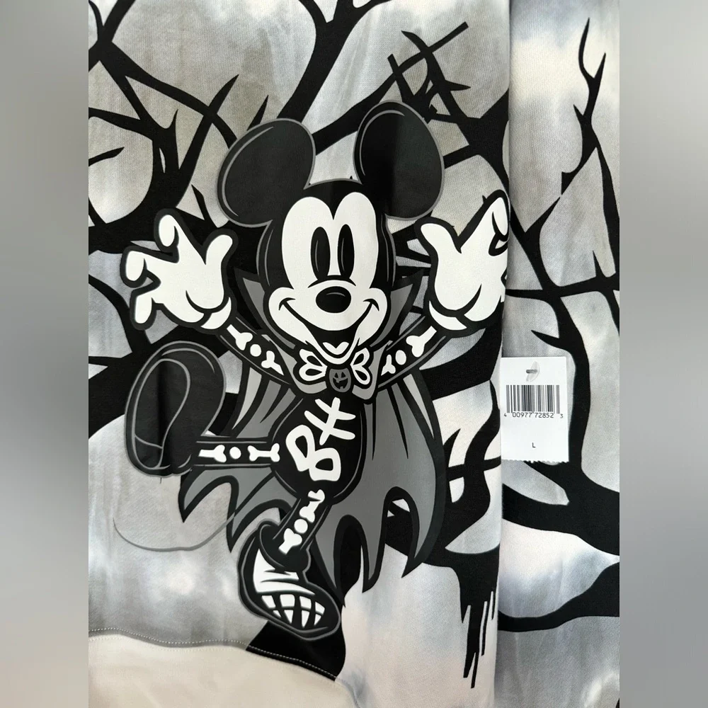 SOLD - Disney Parks Halloween Vampire Mickey Spooky Pullover Sweater (Size:L) - Picture 8 of 15